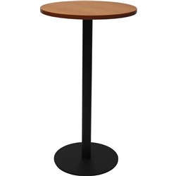 Estillo Round Dry Bar Table 600mm Cherry Top Black Disc Base