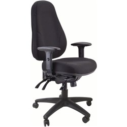 Buro Persona Heavy Duty Task Chair With Arms and Seat Slide Black