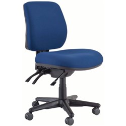 Buro Roma Mid Back Task Chair 3 Lever No Arms Navy