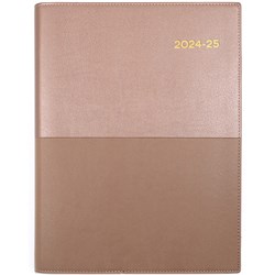 Collins Vanessa Financial Year Diary A4 Day to a Page 30min Rose Gold
