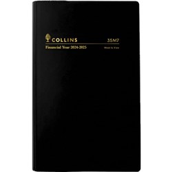 Collins Financial Year Diary B7R Week to Opening Black