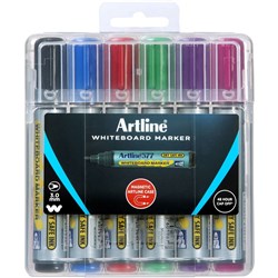 Artline 577 Whiteboard Markers Bullet Hard Case Assorted Pack Of 6