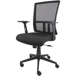 Meet Mesh Chair With Adjustable Arms Black