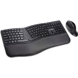 Kensington Pro Fit Ergo Wireless Keyboard and Mouse Black