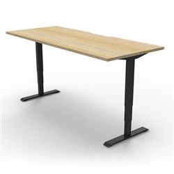 Boost+ Electric Desk Height Adjustable 1200W x 750D Oak/Black