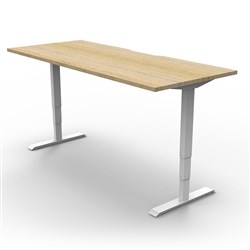 Boost+ Electric Desk Height Adjustable 1200 x 750 Oak/White