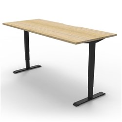 Boost+ Electric Desk Height Adjustable 1500W x 750D Oak/Black