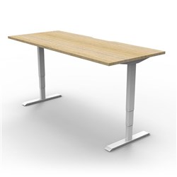 Boost+ Electric Desk Height Adjustable 1500W x 750D Oak/White