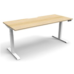 Boost+ Electric Desk Height Adjustable 1800W x 750D Oak/White