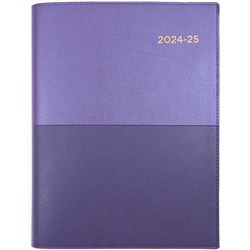 Collins Vanessa Financial Year Diary A4 Day to a Page 30min Purple