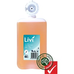 Livi Activ Food-Safe Foam Hand Soap 1L Box of 6