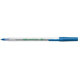 Bic Ecolutions Ballpoint Pen Round Stic Medium Blue Box of 50