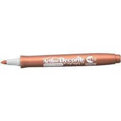 Artline Decorite Markers 1.0mm Bullet Metallic Bronze Pack Of 12