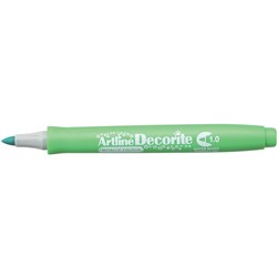 Artline Decorite Markers 1.0mm Bullet Metallic Green Pack Of 12