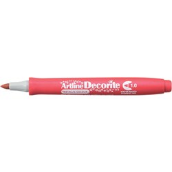 Artline Decorite Markers 1.0mm Bullet Metallic Red Pack Of 12
