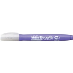 Artline Decorite Markers 3.0mm Chisel Metallic Purple Pack Of 12