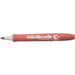 Artline Decorite Markers 1.0mm Bullet Standard Brown Pack Of 12
