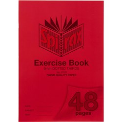 Spirax Exercise Book P101 A4 48 Page 9mm Dotted Thirds