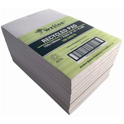 Writer Recycled Pad 100x150mm Plain 100 Sheets