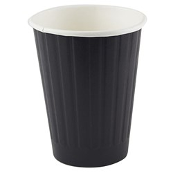 Writer Disposable Double Wall Paper Cups 355ml 12oz Box of 500 Black