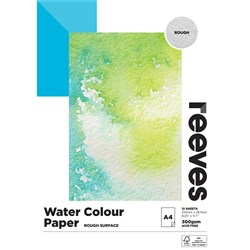 Reeves Watercolour Pad A4 Rough 300gsm FSC 12 Sheets