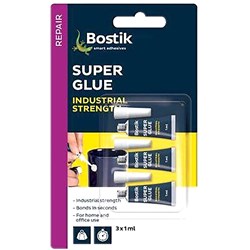 Bostik Super Glue 1ml Pack of 3