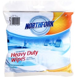 Northfork Heavy Antibacterial Heavy Duty Wipe Perforated Pack of 10