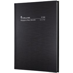Collins Kingsgrove Financial Year Diary A5 Day to Page Black