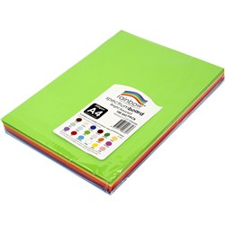 Rainbow Spectrum Board A4 220gsm Bright Assorted 100 Sheets