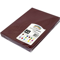 Rainbow Spectrum Board A4 220gsm Dark Red 100 Sheets