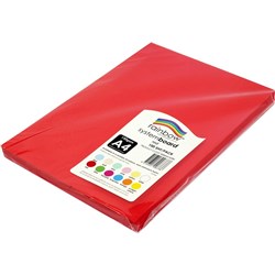 Rainbow System Board A4 150gsm Red 100 Sheets