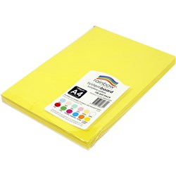 Rainbow System Board A4 150gsm Sunshine Yellow 100 Sheets