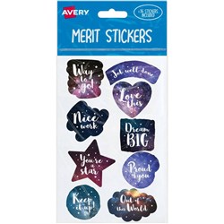 Avery Merit Stickers 36 Labels Cosmos Assorted