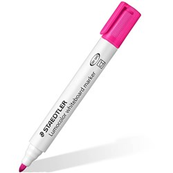 Staedtler 351 Lumocolor Whiteboard Marker Bullet Point Pink Box of 10