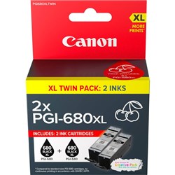 Canon PGI680XL Ink Cartridge High Yield Twin Pack Black