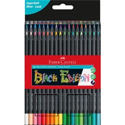 Faber-Castell Black Edition Colouring Pencils Box of 36