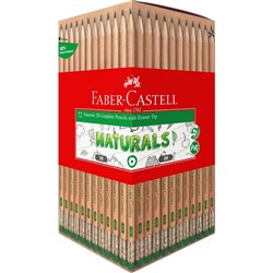 Faber-Castell Graphite Pencil Naturals 2B Box of 72