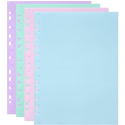 Marbig Soft Touch Binder Display Book A4 10 Pocket Pastel Assorted Box of 24