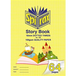 Spirax Story Book 332X240mm 64 Page 18mm dotted thirds