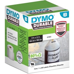 Dymo 1933086 Durable Multi Purpose Labels 104x159mm White Roll of 200