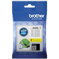 Brother LC-432XLY High Yield Ink Cartridge Yellow