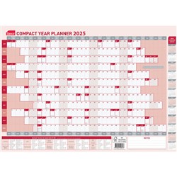 Sasco Compact Year Planner 594X420mm Year to View