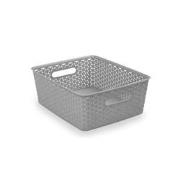 Creative Kids Storage Basket Knotted 305W x 335L x 135mmD Grey