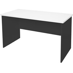 Rapid Worker Straight Desk 1200mm x 600mm Natural White & Ironstone