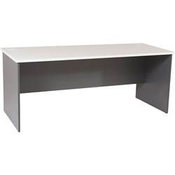 Rapid Worker Straight Desk 1800mm x 900mm Natural White & Ironstone