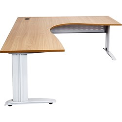 Rapid Span Corner Desk Workstation 1500 x 1500 x 700 Beech & White
