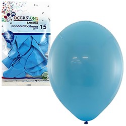 Alpen Balloons 25cm Light Blue Pack of 15