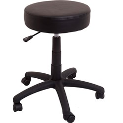 DS Desk Stool Round Seat Black