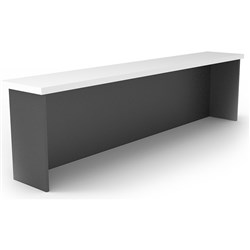 Rapid Worker Desk Hob 400Hx1500Wx350mmD Natural White & Ironstone