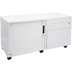 Rapid Caddy Left Hand Tambour Door 615Hx1050Wx500mmD White